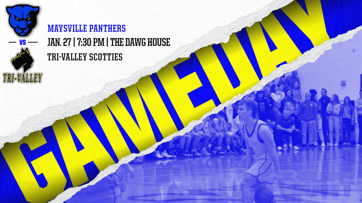 Maysville_Bball's tweet photo. 🏀🚨GAMEDAY ALERT🚨🏀
The Panthers are headed to the Dawg House tonight! They will be welcomed by the Tri-Valley Scotties for an MVL Big School showdown! #OurFamilyOurProgram https://t.co/DslnZ7heQr