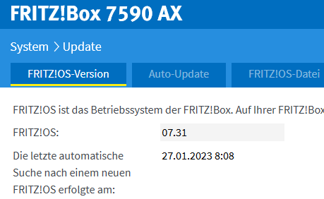 flexfoxx's tweet image. Blöde Frage: 

Gibt es für die #FritzBox 7590 AX &quot;schon&quot; ein finales #FritzOS 7.5x ? 

@AVM_DE