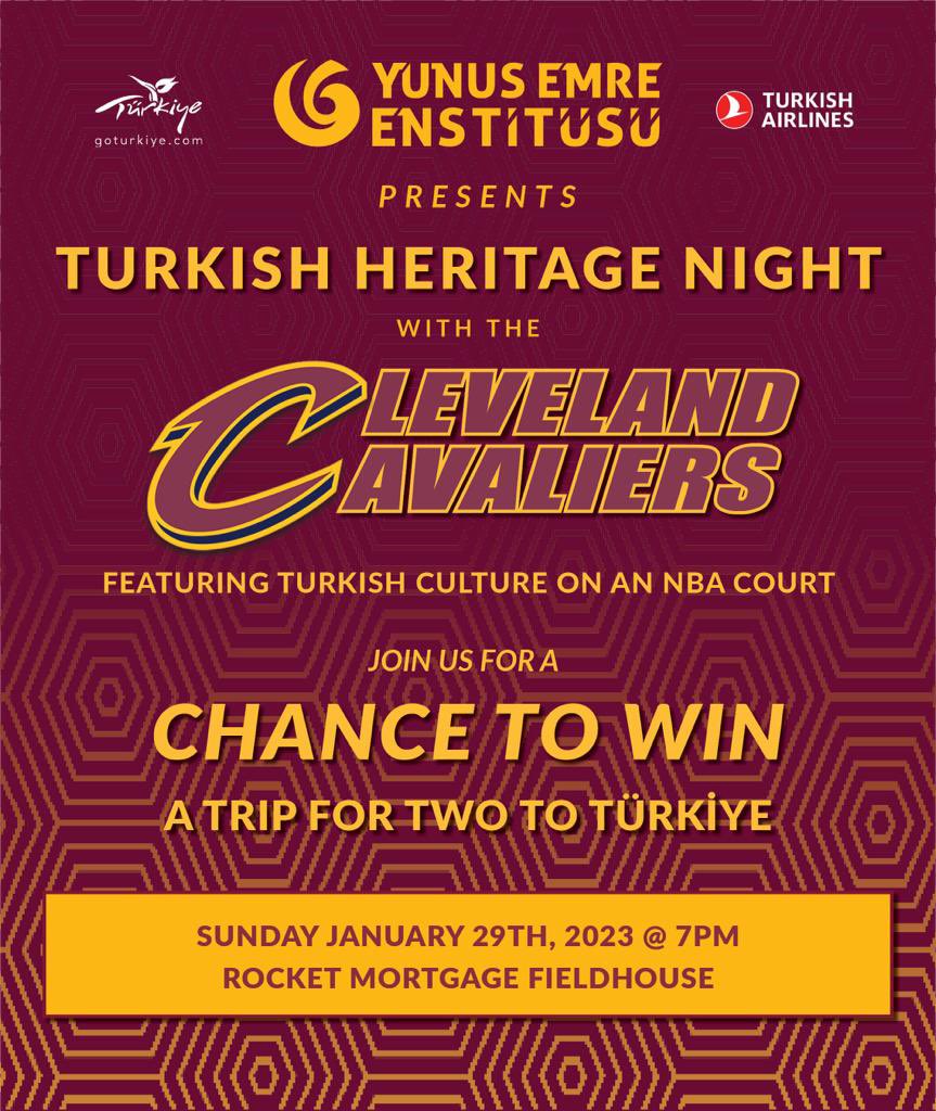 NBA’de Gözler Türk Kültürüne Çevrilecek! 
Enstitümüz, 29 Ocak Pazar günü <a href="/cavs/">Cleveland Cavaliers</a> ile <a href="/LAClippers/">LA Clippers</a>’ın karşılaşacağı basketbol maçında gerçekleştirilecek Türk Mirası Gecesi etkinliğiyle, Türk kültürünü gözler önüne sermeye hazırlanıyor.