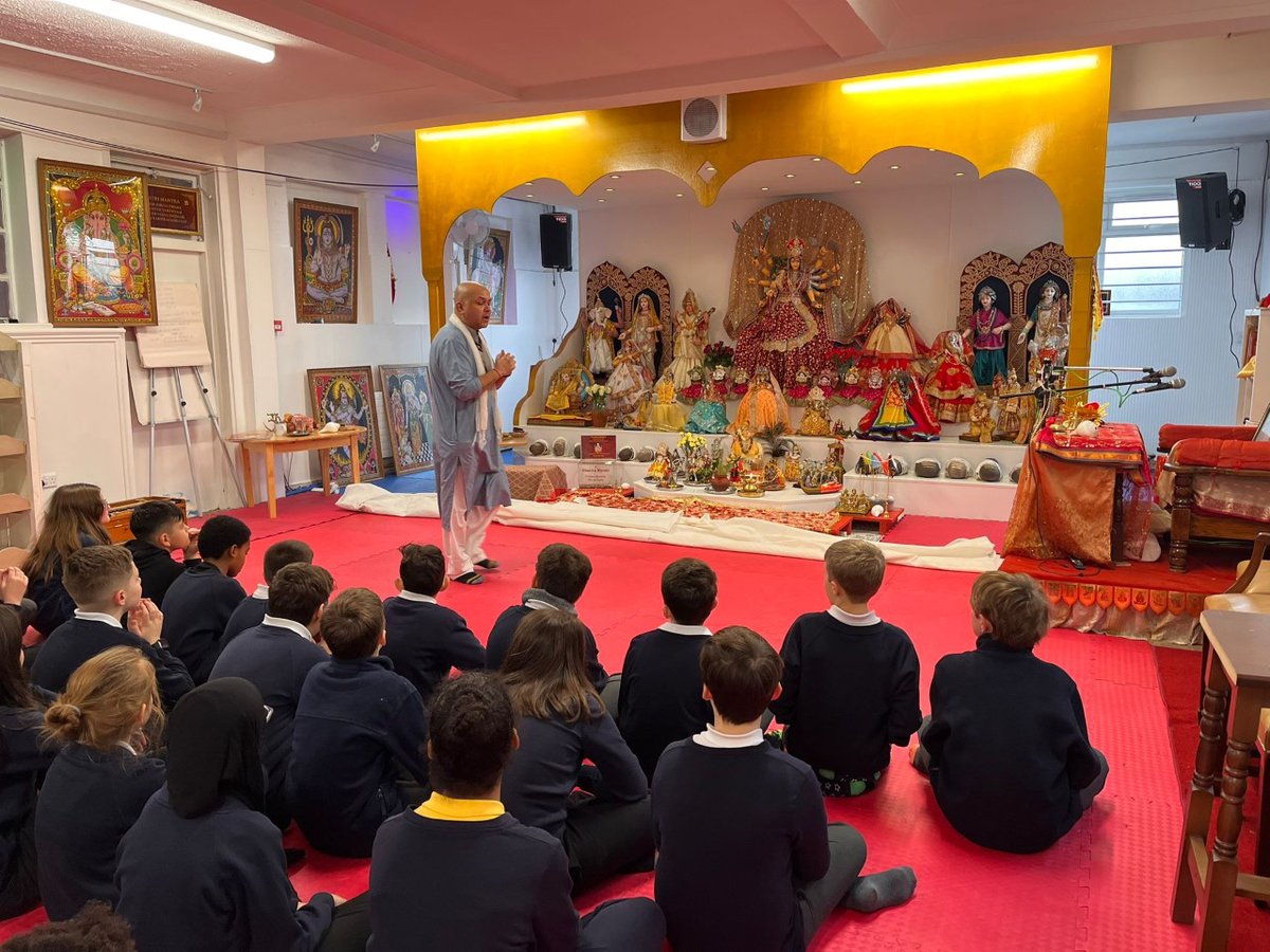 Lancasters class and Hurricanes class are enjoying their visit to the Dharma Mandir #hinduism #spicerspirit