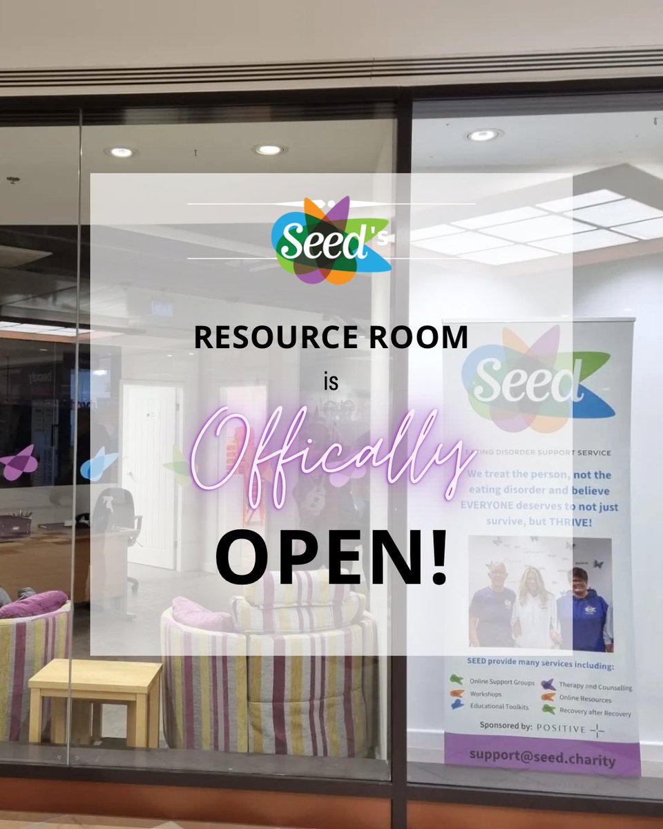 The Resource Room Grand Opening 

The day is finally here, and we can't wait for you all to see it.

#surviveandthrive #eatingdisorders #eatingdisorderawareness #eatingdisordersupport #eatingdisorderrecovery #charity #support #seedlings #community #education #educate #prevent