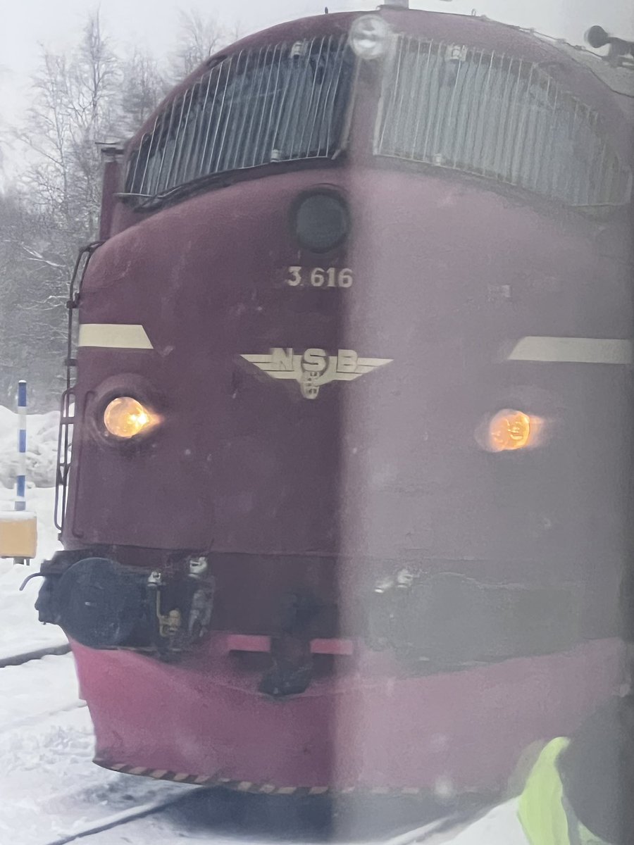 MariusHelgaa's tweet photo. På Namsskogan sto jaggu denne skjønnheten og venta på oss!
#Di3 #tog @loktvillingane https://t.co/KH3XwP8A2a