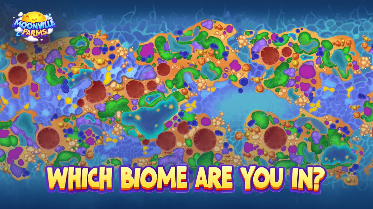 Ever wondered which <a href="/MoonvilleFarms/">Moonville Farms</a> biome is the most popular? Take a screenshot of your world map and say hi to your neighbors!  

What made you choose the biome you're in? 🍃
