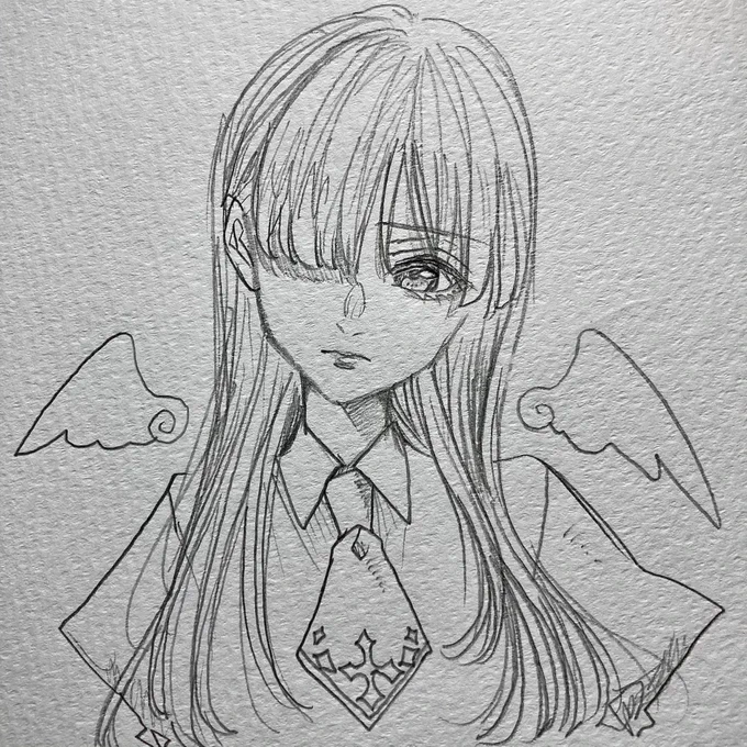 ꒰ঌ🤍໒꒱ #落書き #rkgk #創作 #天使