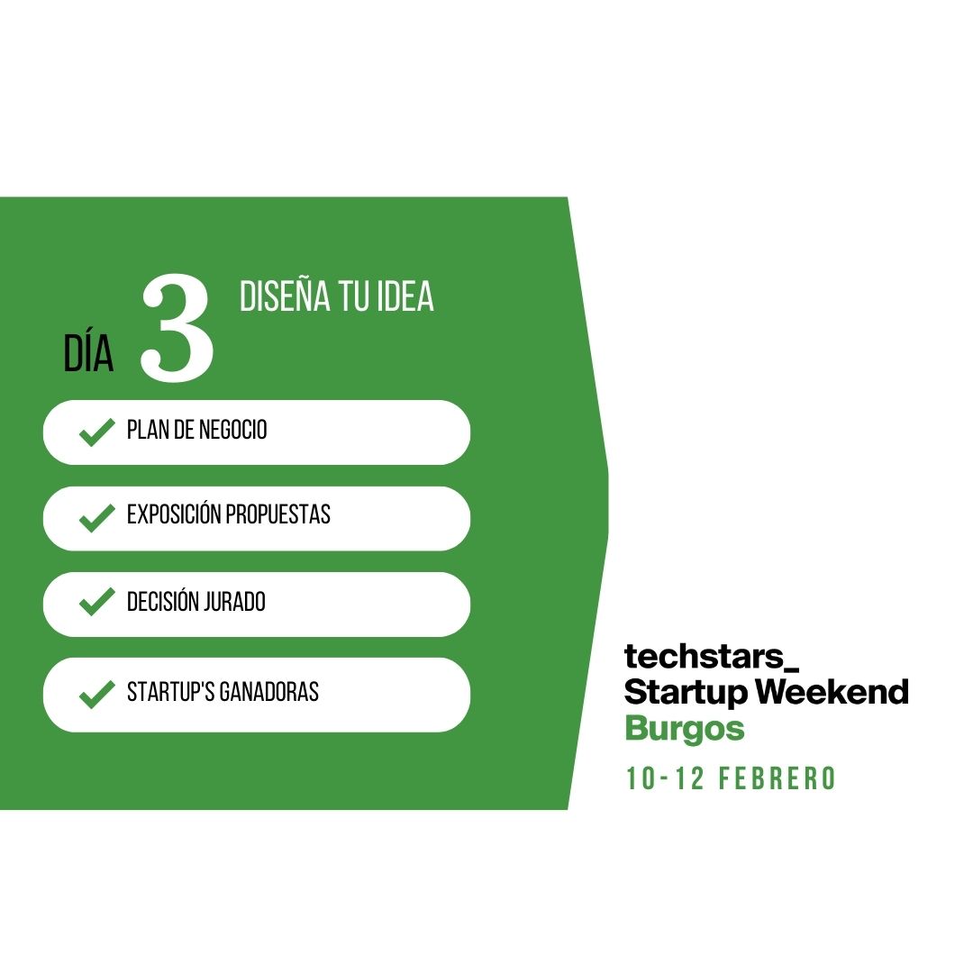 💡Deseas aprender a emprender, con una idea de negocios de base tecnológica para desarrollar
💡Tienes el carisma y las aptitudes para poder ayudar impulsar ideas de negocio 
Inscríbete en Startup Weekend Burgos
my.mtr.cool/dugeyqqbgo
#burgosemprende #sw_burgos