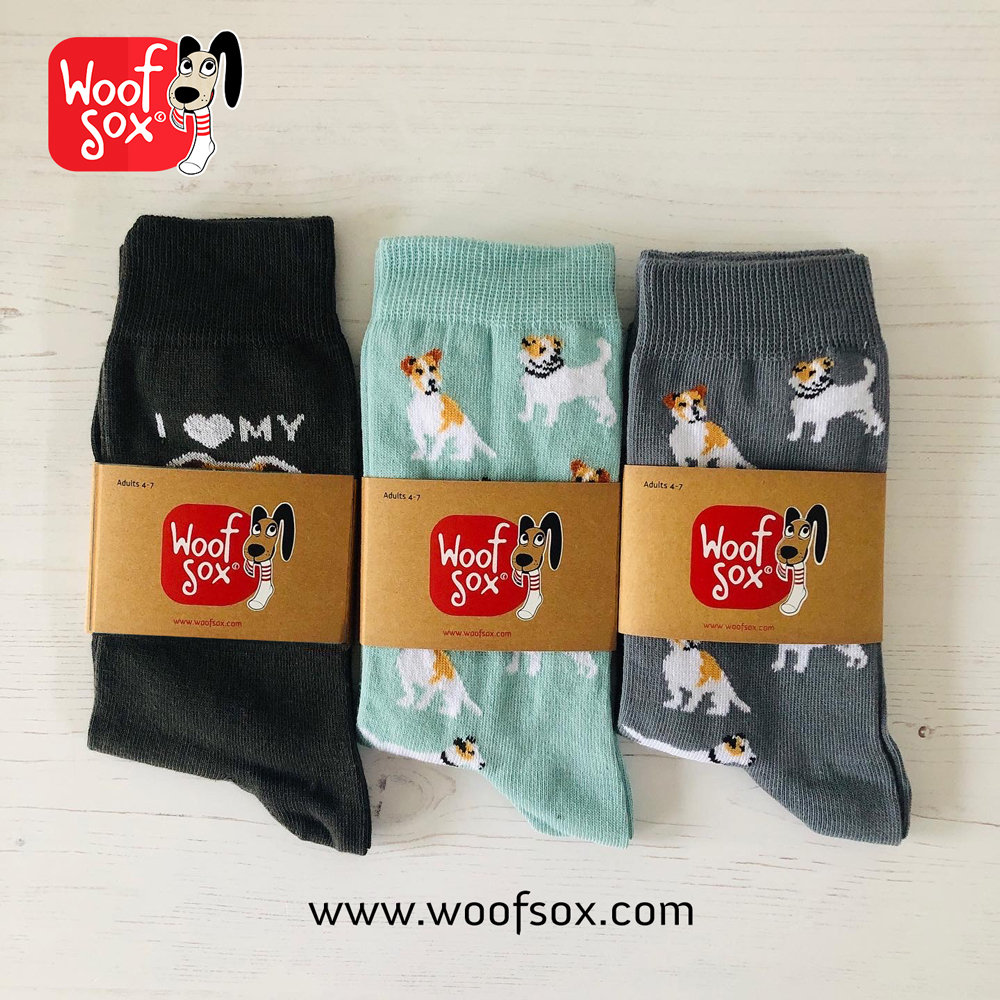 Jack Russell lovers .....love a homeless Jack Russell back this Valentines Day with our Woof Sox! 

Jack Russell Socks etsy.me/406gJVG #no #dogsocks #charitygifts #dogrescue #socks #stockingfillers #animall