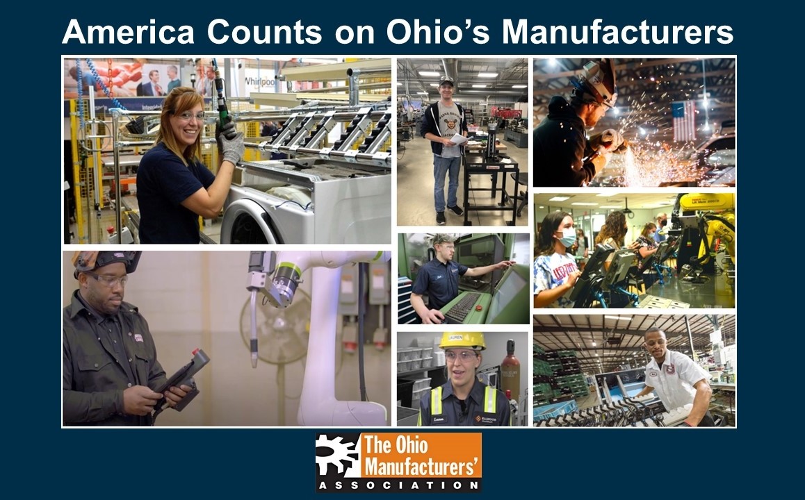 OHIOMFG's tweet photo. Saluting the employees of #Ohio #manufacturing. Neither snow nor rain nor heat stops them from meeting the needs of our nation (and world)!
#OhioMFG
#MakingOhio
#BuckeyeBuilt https://t.co/2JvEkyhXdZ
