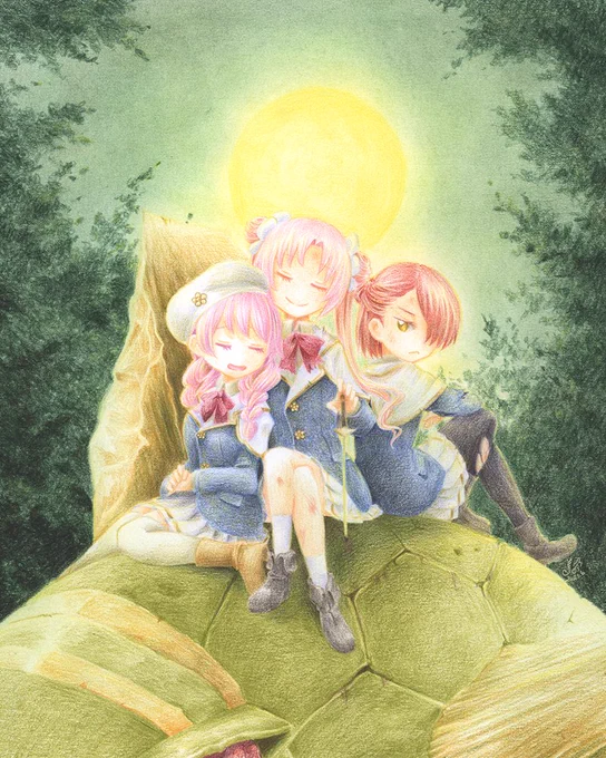 学生ウメサクラバラとパラレル学園ウメサクラバラ。#フラワーナイトガール#花騎士8周年 