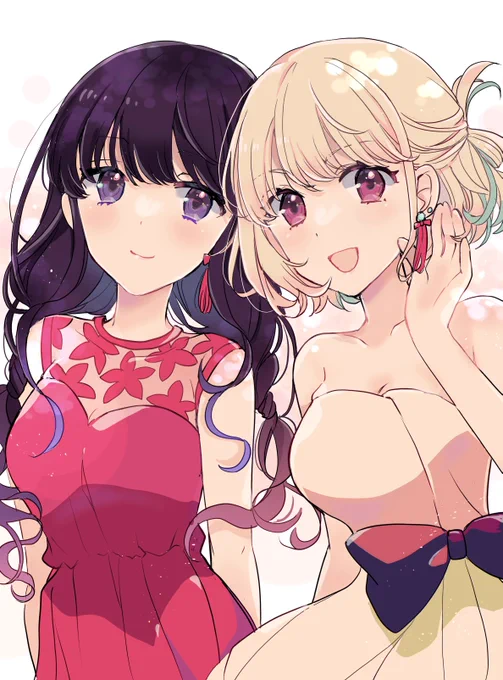 パーリィ!衣装のちさたきちゃん可愛い。 #リコリコ   #ちさたき 