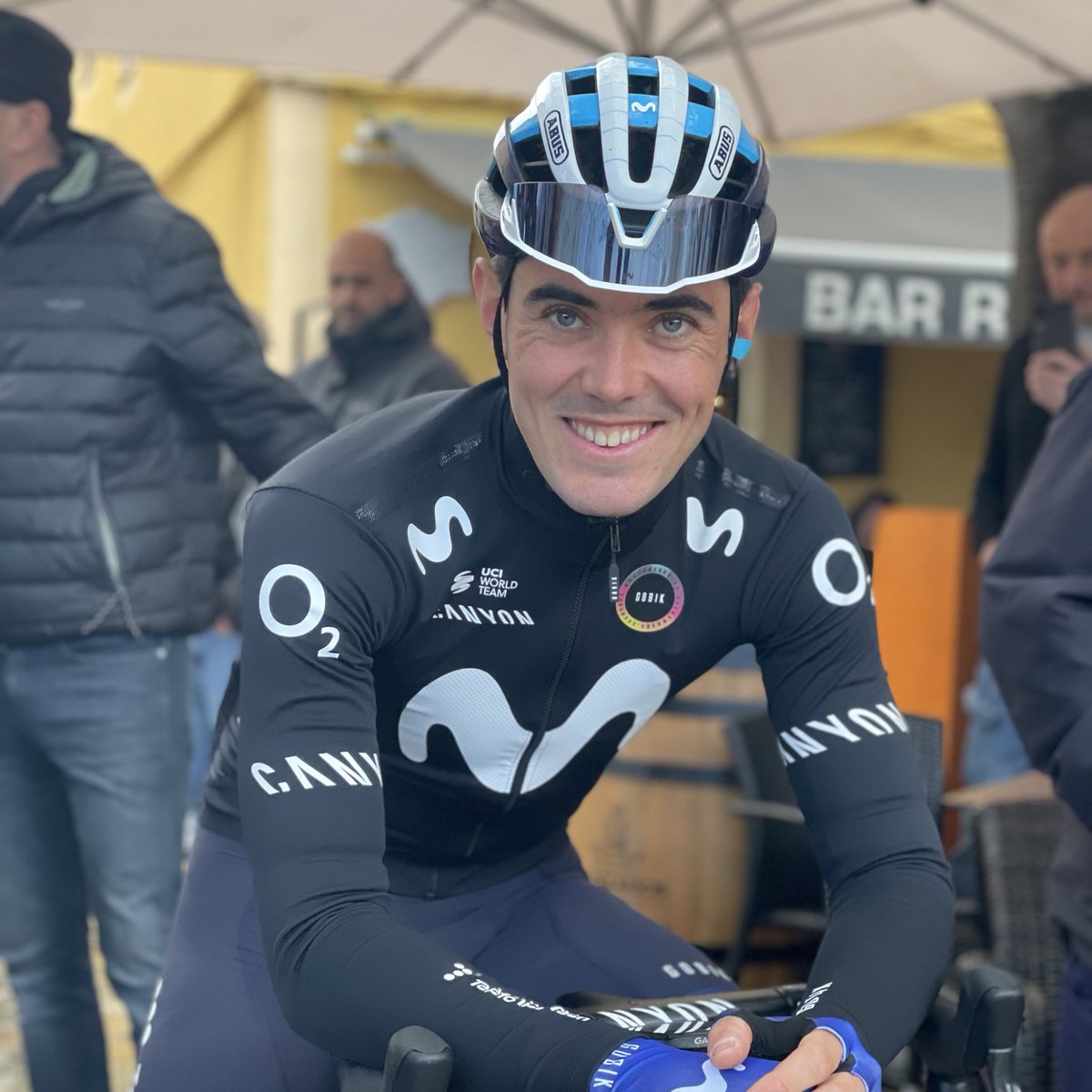 Movistar_Team's tweet photo. Primer día de competición 2023 para @aranburualex 👊🏼

El guipuzcoano fue una de las grandes noticias de Movistar Team el año pasado. Toda la suerte del mundo para lo que viene, campeón 🔝

#RodamosJuntos | @ChallengeMca https://t.co/Nm1j8FapOh