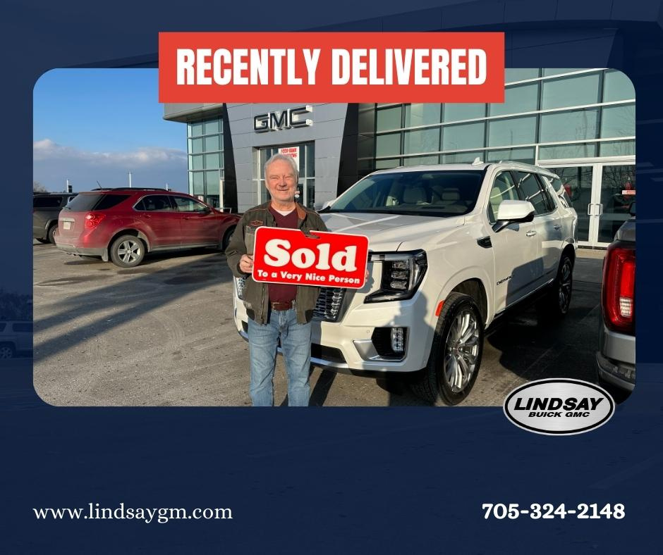 Another great delivery at Lindsay Buick GMC.