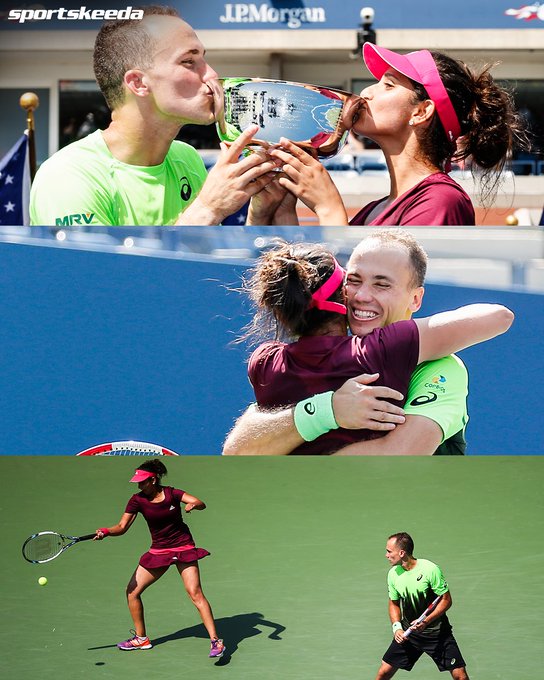 pslcricket786's tweet photo. Sania Mirza's third Grand Slam Title

She partnered with Brazil's Bruno Soares and beat US-Mexican pair Abigail Spears and Santiago Gonzalez to win the 2014 US Open! 🏆🇮🇳

#Tennis #SaniaMirza #WahabRiaz #PakistanEconomy https://t.co/4DgwPC1HEM