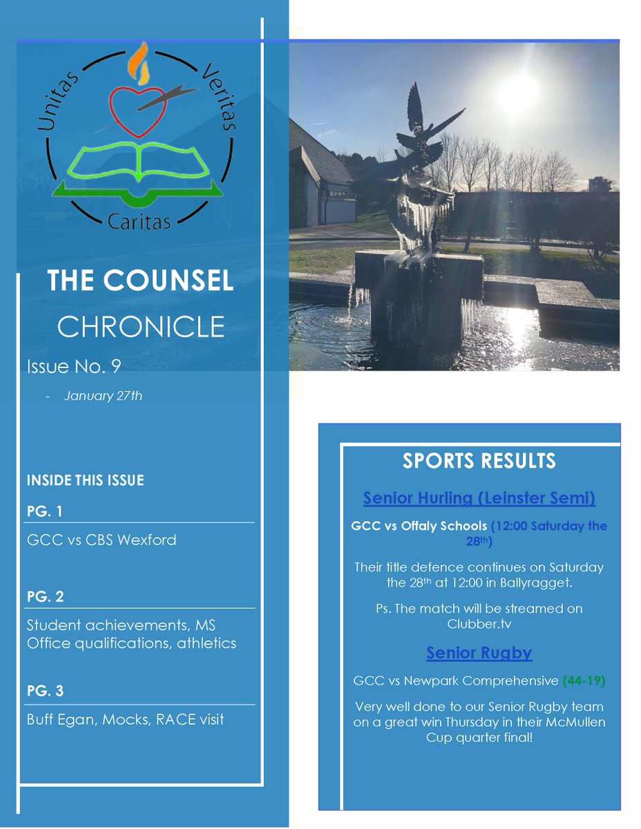 Good Counsel College on Twitter "The Counsel Chronicle, Issue 9 is available here. Well done to