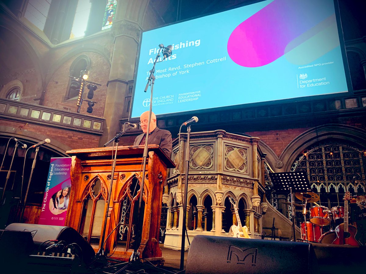 mrawolfe's tweet image. ‘In order for any of us to lead anything, we need to pay attention to our own flourishing - we all need spiritual and pastoral support’- totally inspirational input from @CottrellStephen at today’s @CofE_EduLead #CEFELNC23 conference on Flourishing Together 🙏