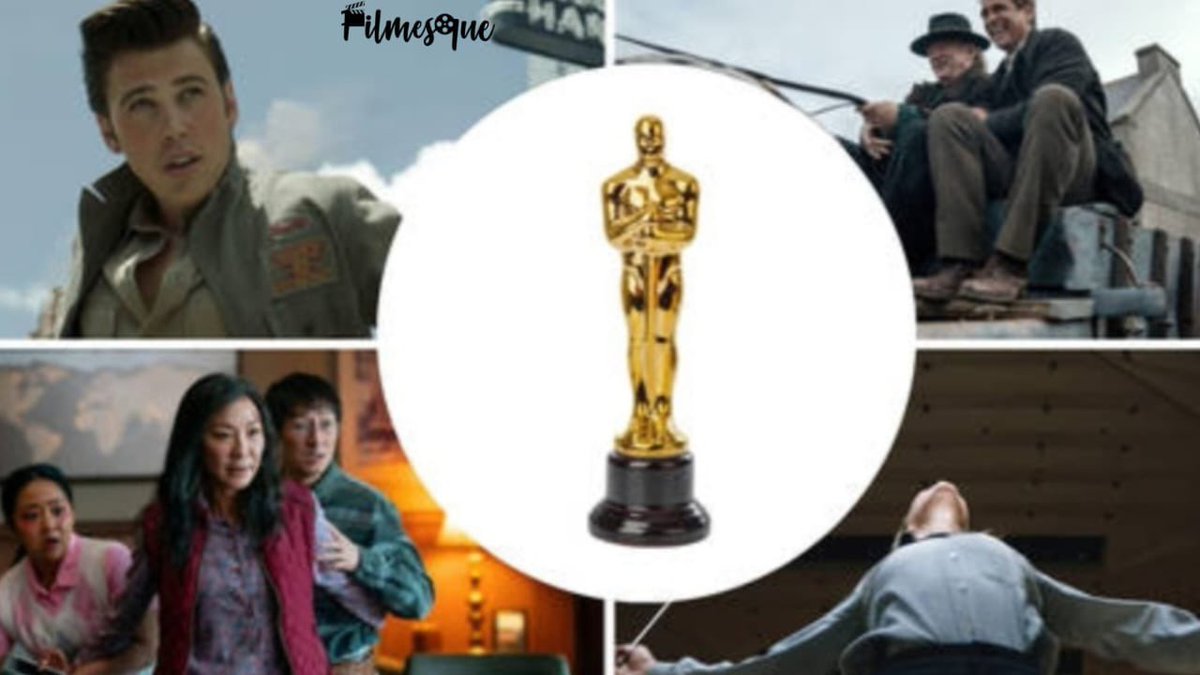 FilmesqueDU's tweet photo. The nominations for the 95th Academy Awards have been announced at a special ceremony  (24th January), with Everything Everywhere All At Once, Tár, All Quiet On The Western Front. Elvis and The Banshees Of Inisherin all receiving nominations.

#filmesque #award #nominations https://t.co/lm2zzdHQ56