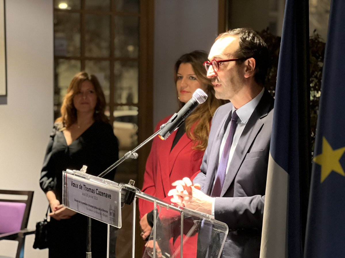 T_Cazenave's tweet photo. Quel plaisir de vous retrouver hier soir autour de @MarleneSchiappa à #Bordeaux pour vous présenter des vœux d’optimisme pour l’année 2023 !

Merci à vous toutes et tous pour votre présence amicale ! https://t.co/TbNyNl5UTm