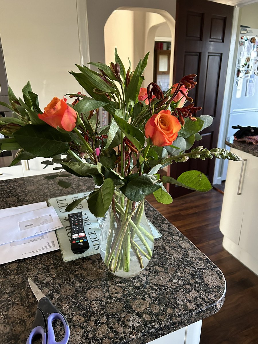 After a very long walk this morning came home to these which was lovely thank you P