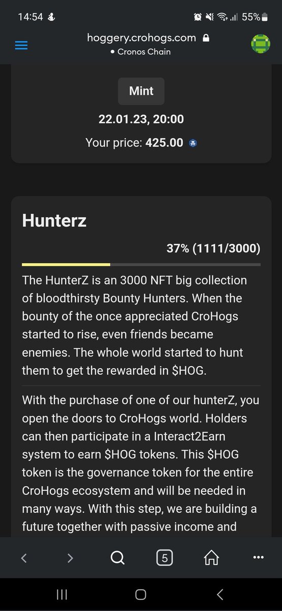 cro_hogs's tweet photo. π¨π₯π¨
Mint Status : 1 1 1 1 pieces π
Just a few more to our next
Mintmilestone: 1250 #Hunterz
We raffle 5 #freemints under the last 250 mints from 1001-1250βΌοΈ
ππ
Mint here
https://t.co/kOI1wBxbua
#cro #crohogs
#crofam https://t.co/hDdIETkQ2V