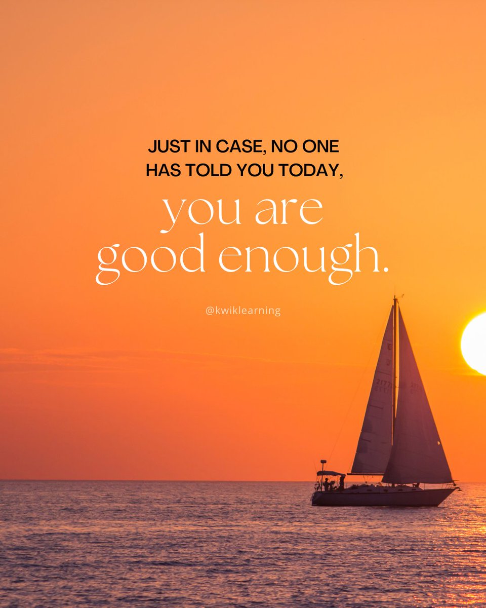 KwikLearning's tweet image. Just a ‘kwik’ reminder in case your mind is playing tricks on you today:

You matter. 

You’re enough. ❤️

Your presence in this world makes a difference, whether you see it or not.

RETWEET 🔁 to remind others!

#mentalhealth #mentalhealthawareness