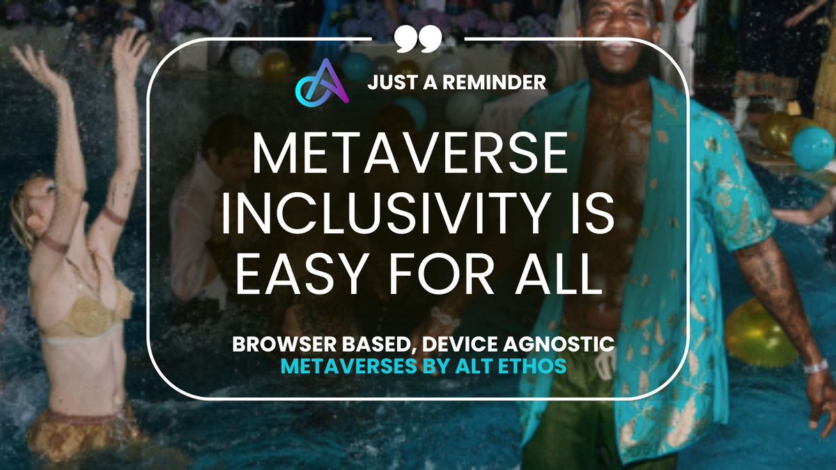 Browser based content and blockchain streaming = device agnostic Metaverse experiences from your cell phone, gaming computer or VR headset. The ultimate in inclusivity😍👍

altethos.com

#metaverse #nfts #community #web3 #blockchain