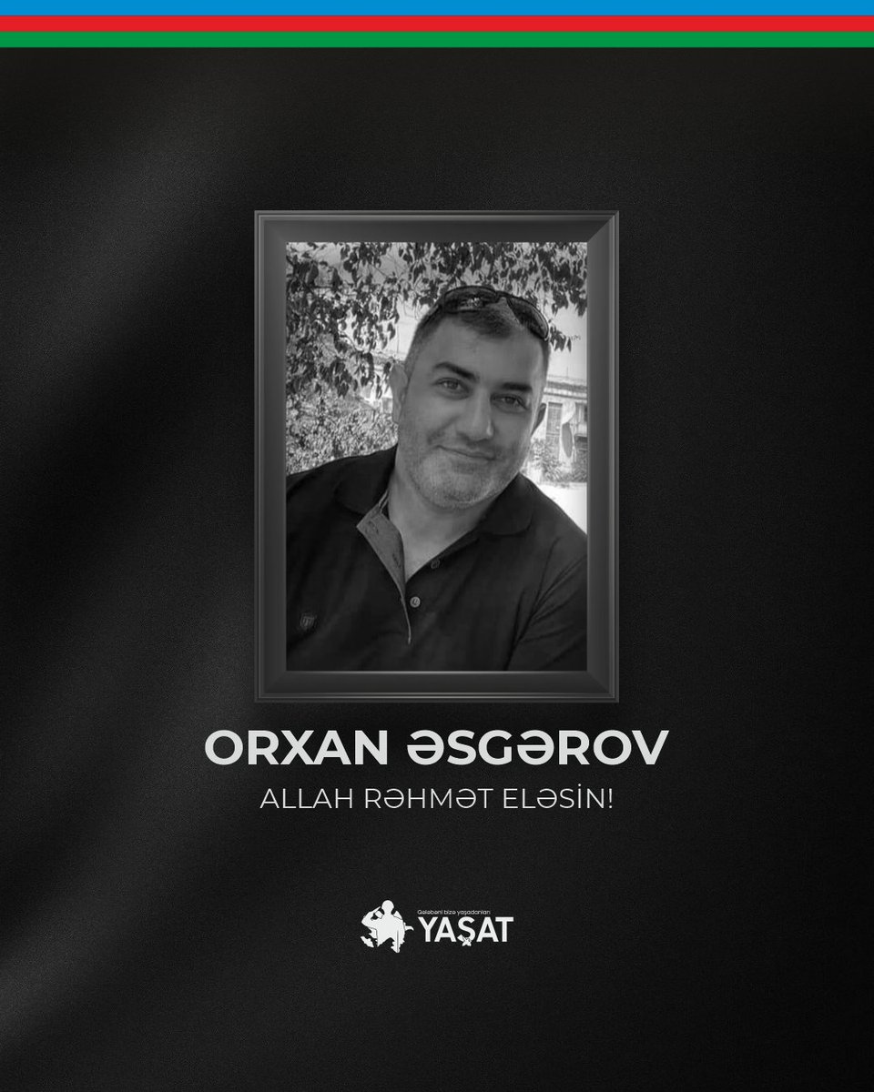 yashat_fondu's tweet photo. Tehrandakı Səfirliyimizə qarşı törədilmiş xain terror aktı zamanı şəhid olmuş baş leytenant Orxan Əsgərova Allahdan rəhmət, ailə üzvlərinə və yaxınlarına başsağlığı diləyirik. https://t.co/gheUQpRGGb
