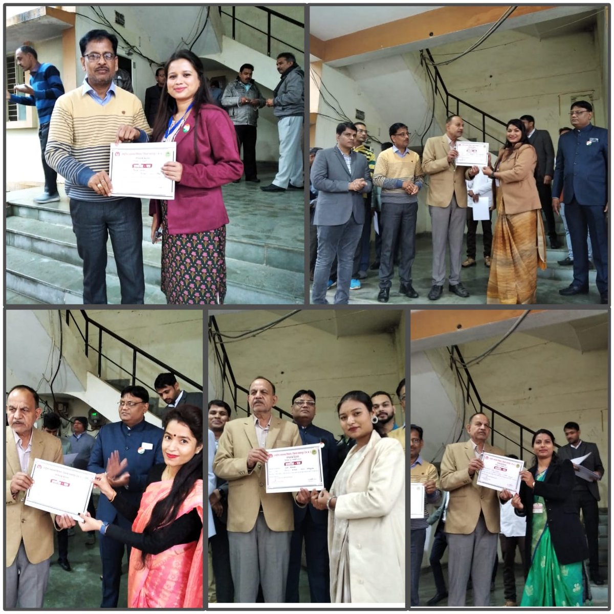 HwcModel's tweet photo. On the occasion of #RepublicDay2023, #MadhyaPradesh #Health Systems Strengthening Project captured heartwarming moments from the 22 districts. CHOs and the supporting team from CInI were recognized by the district administration for their outstanding performances and dedication. https://t.co/IB0s6rddjF