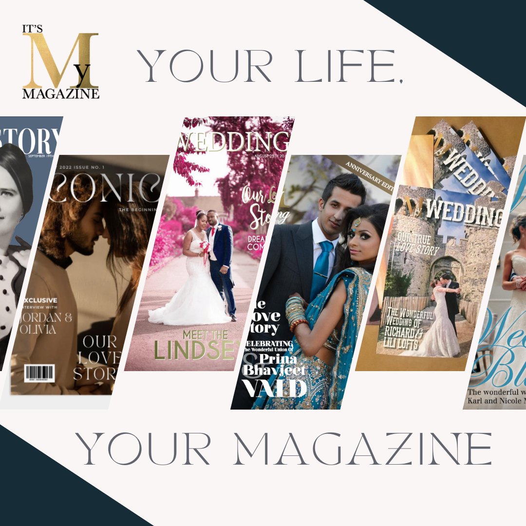 Commissioning a personalised magazine for your wedding is the best way to preserve the precious moments of your #lovestory and special day.
From your first date to the speeches or honeymoon, 
contact us now to create a one-of-a-kind experience.
#WeddingMemories #WeddingAlbum