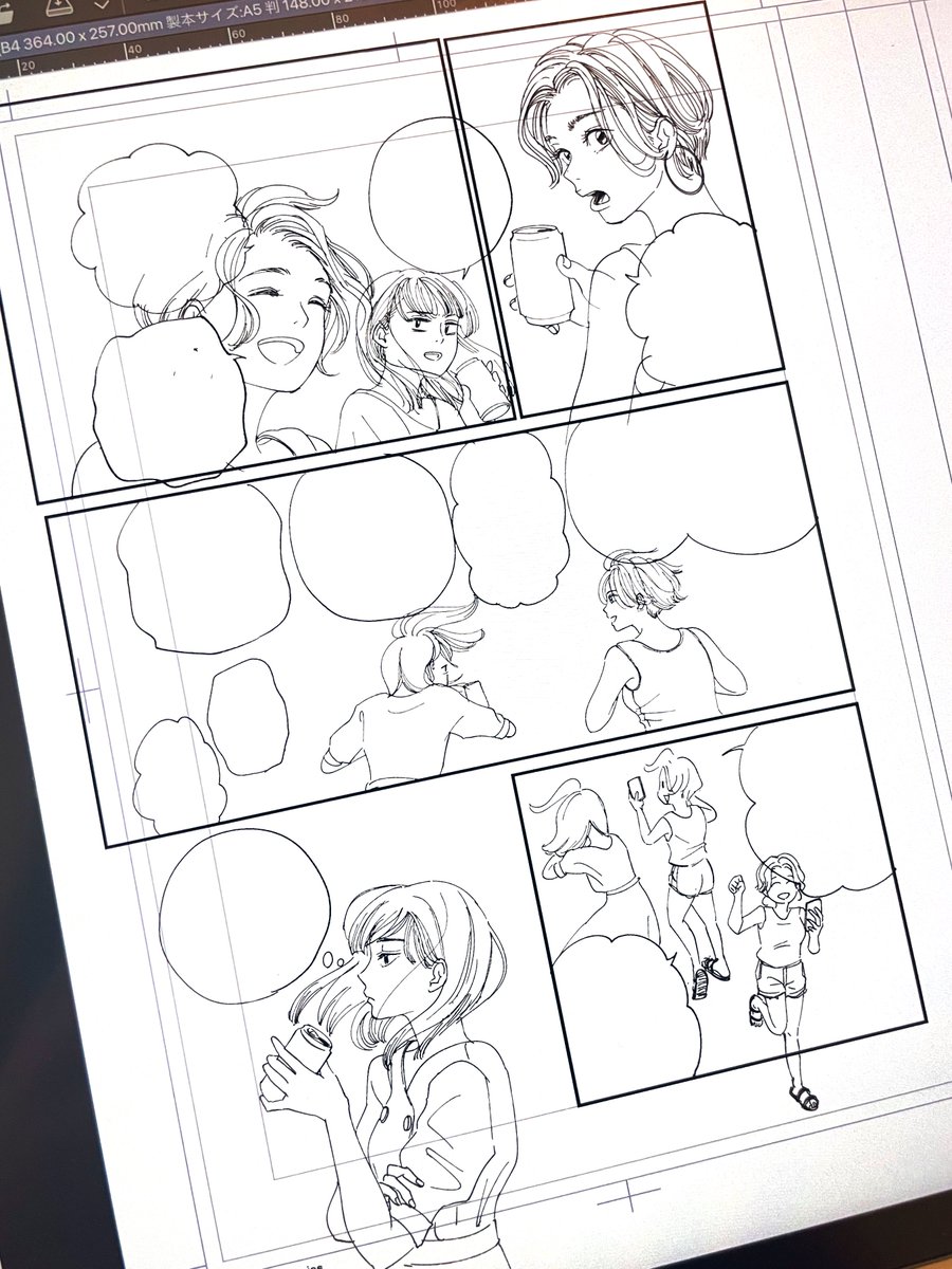 作画に入ってからというものの今週は、

頭蓋骨の形、眼球やまぶたの仕組み、頭首肩のくっつき方ばかり考えてるし、

街ゆく人やスマホで見る人の骨や皮膚、髪のなびき方を、ガン見している

人体がんばる #SevenSeaStories https://t.co/TcmX8PPKMo