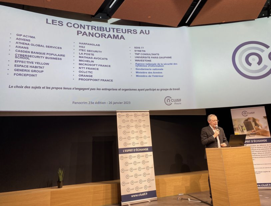 lguezo's tweet photo. Le #Panocrim annuel du @clusif ? C'était hier au @CampusCyberFr.
🙏 🙏 🙏  à tous les contributeurs de 2022 &amp; stay tuned pour le lancement du GT #Panocrim 2023 et l'appel à participation ! https://t.co/DzvenNuOoj