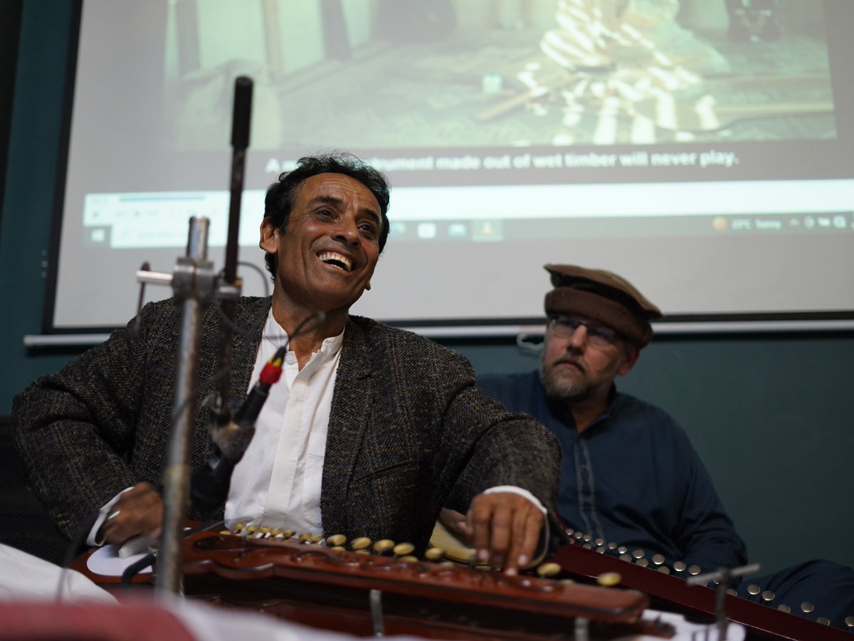 mehrghar's tweet photo. Mehr-Ghar hosted a musical evening with “Award Winning Classical Folk Musician” Ustad Mumtaz Ali Sabzal, Banjo Maestro along with Dr. Aaron a US-based Banjo Player &amp; Ustad Yousuf Kerai Tabla Player, gave an enthralling performance. https://t.co/weLkjgFKt8