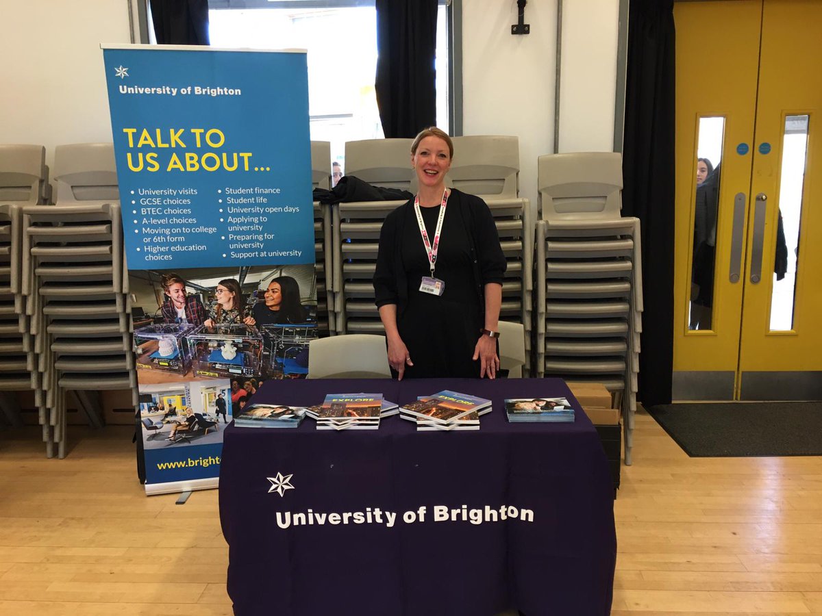 Our fabulous coordinator, Jo is @StWilfridSchool school today giving a 'Thinking about University' talk at their Futures Fair.