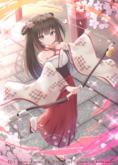 1月26日発売の【Z/X】 渾沌竜姫編 「#未来エターナルアーク」にて、「射礼の式神 杏」のイラストを担当してます!よろよろ!#ZX_TCG 