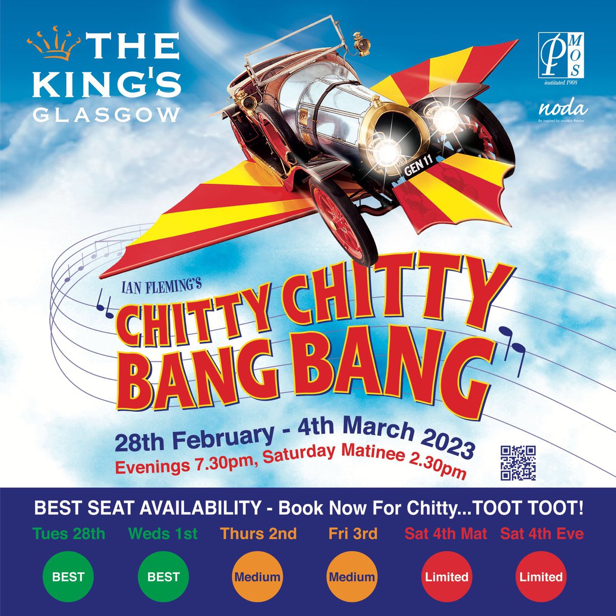⚠️Toot toot! Ticket Update! ⚠️

💨Tickets are flying out the door. If you haven’t got ‘em you’d better start your engines!  Best availability (and best value) on Tuesday and Wednesday! 💨

❗️Follow the link in our bio or ask a cast member!❗️
#chittychittybangbang #pmospresents