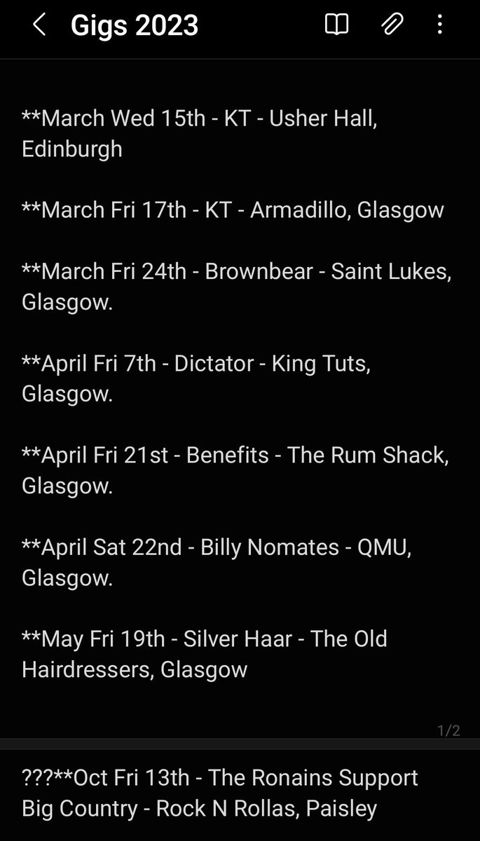 jobananas1974's tweet image. So far this year.....who is gonna be joining this awesome lot next
@KTTunstall 
@brownbearband 
@Dictator_Band 
@Benefitstheband 
#BillyNomates 
@HaarSilver