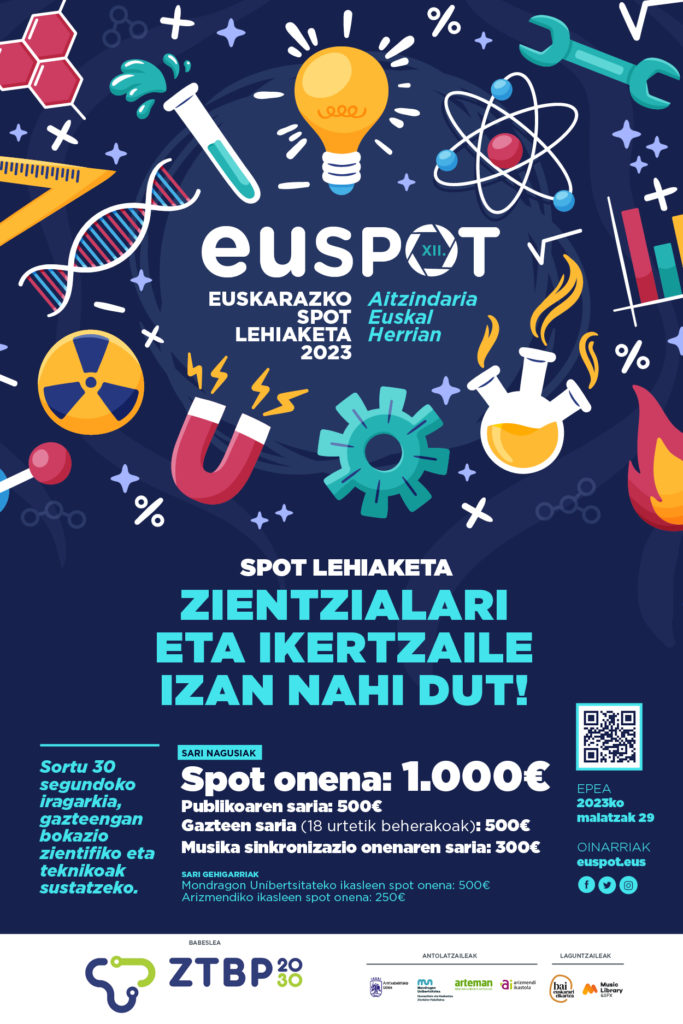 EASOPolitek's tweet photo. #Euspot Zientzialari eta ikertzaile izan nahi dut! euskarazko spot lehiaketa abian #ZTBP2030 #zientzia #euskaraz #berrikuntza
@euspotLehiaketa ➡ https://t.co/dr7GvK7h6h https://t.co/aA0SgMKdDF