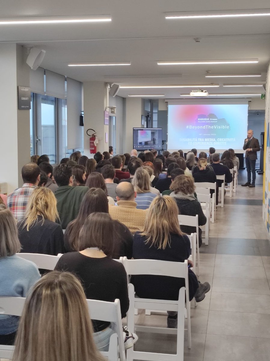SeltisHub's tweet photo. Ieri il nostro @StefanoMorretta ha partecipato all’evento #BeyondTheVisible di @mccann_mw. Nell'incontro “Difficoltà, Pregiudizi e Rinascita” Stefano ha portato la sua testimonianza come categoria protetta e come professionista.
#diversity #inclusion #diversità #inclusione https://t.co/NHjdfhSbSa
