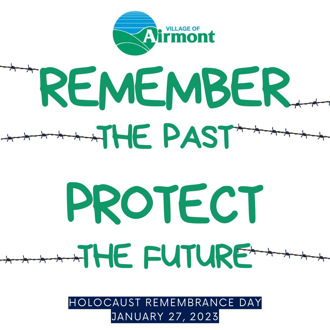 airmontny's tweet photo. January 27th marks the 78th anniversary of the liberation of Auschwitz and is commemorated as Holocaust Remembrance Day. The Village of Airmont remembers six million Jews and the millions of other people killed by the Nazis. #HolocaustRemembranceDay https://t.co/96CMTAICEX