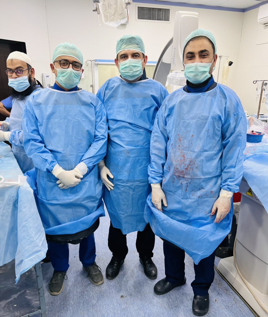 drsalikmemon's tweet image. Great learning cases today. Successful COA stenting….Thanks to my mentors #Interventionalfellow #NICVD.