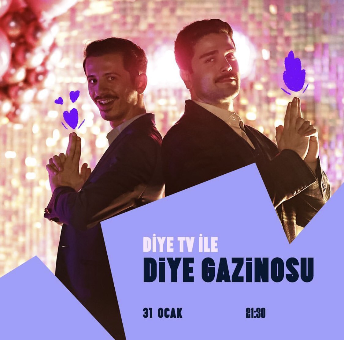 diyeTV's tweet photo. Diye Gazinosu 31 Ocak akşamı kapılarını açmaya hazırlanıyooor! Şarkılı, türkülü, içkili, konslu, neonlu, assolistli virtual gazino deneyimine hazır mısınız? REZERVASYON 👉🏻 https://t.co/5Q6nx8XYH6 https://t.co/JSxOkdbqQs