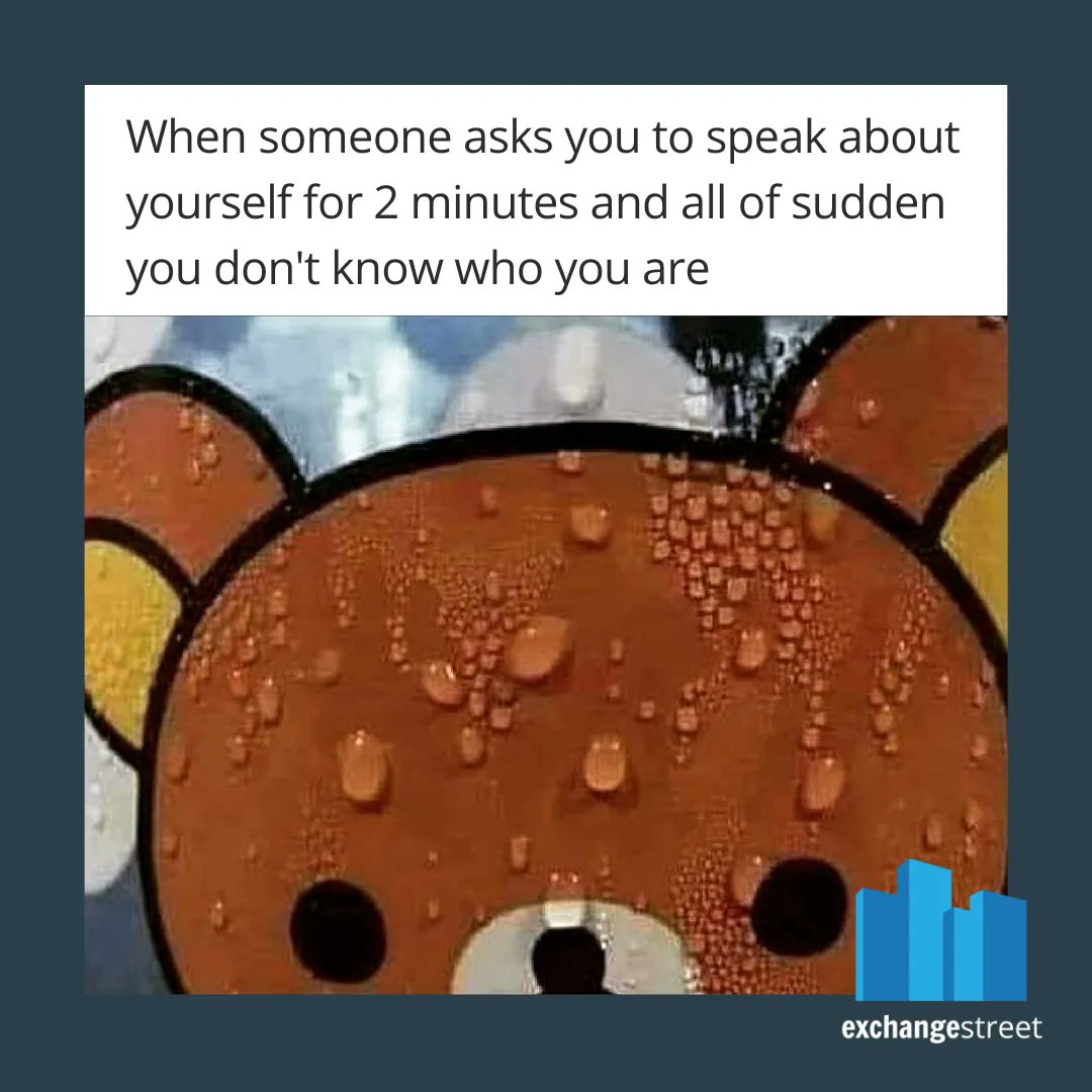 ExchangeStreet's tweet image. Feeling tongue-tied during a job interview is normal, but don't let it shake your confidence. Remember to take a deep breath, be yourself, and let your qualifications speak for themselves.

You can contact us for a chat on 0161 973 6900

#InterviewMeme #InterviewMemes #WorkMeme