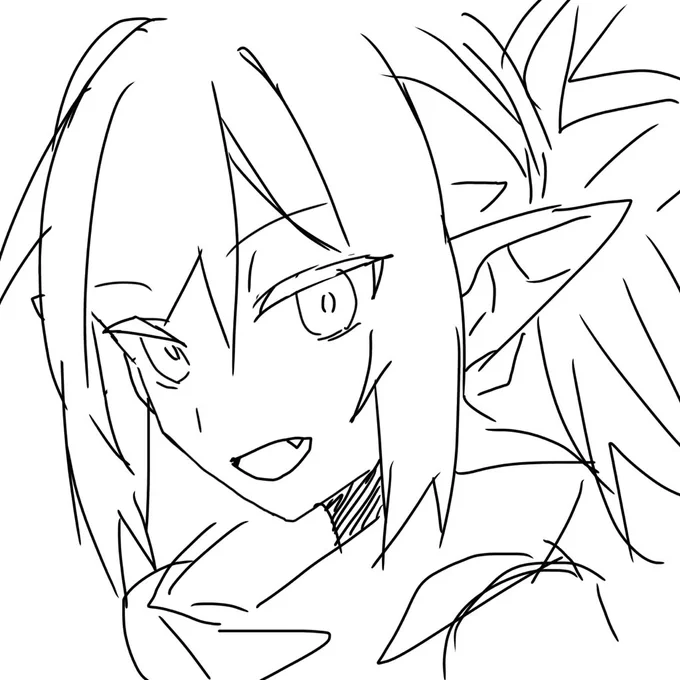 筆圧機能なくても意外と描けるな 