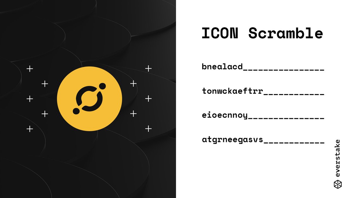 vadym_everstake's tweet photo. There is no better way to end this week than with a little game!
#ICONists, the names of 4 projects from the @helloiconworld ecosystem are hidden in this picture. Can you restore them all?
Some of these names consist of more than 1 word, just to make the game more fun π https://t.co/z21aH3oY87
