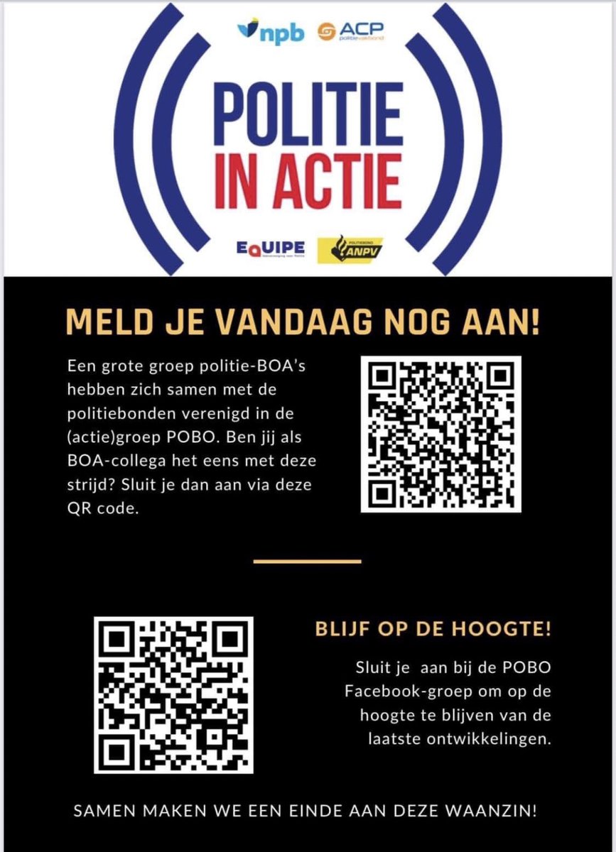 Politie boa’s meld je aan in de strijd tegen het terugkerende boa examen 💙🙏🏼#actie #caoafspraak #duurtlang