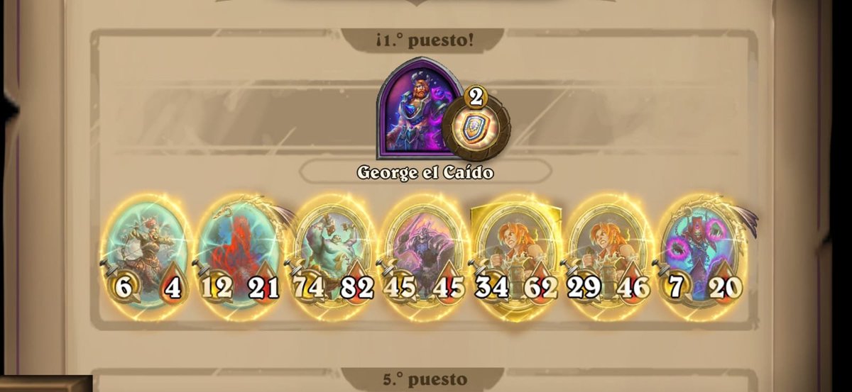 bg_boards's tweet photo. @Maizduro 1st place
Hero: George, The fallen
Available: Dragons, Mechs, Undeads, Nagas, Murlocs https://t.co/KtVW9I8bja