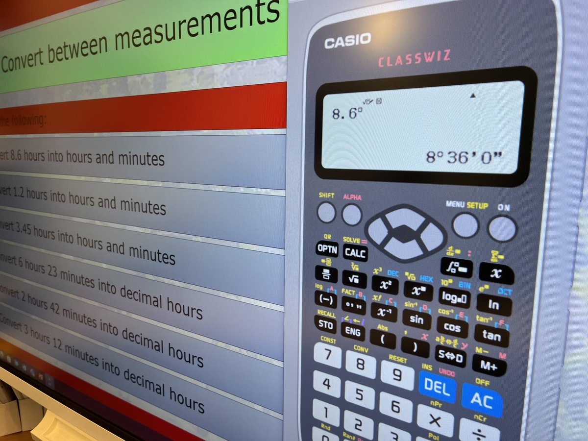 FSMathsFocus's tweet photo. Love showing students the time button using the Casio Emulator! @casiomaths
#fsmathsfocus #fsmaths #femaths #functionalskills https://t.co/jsUnwPbgaD