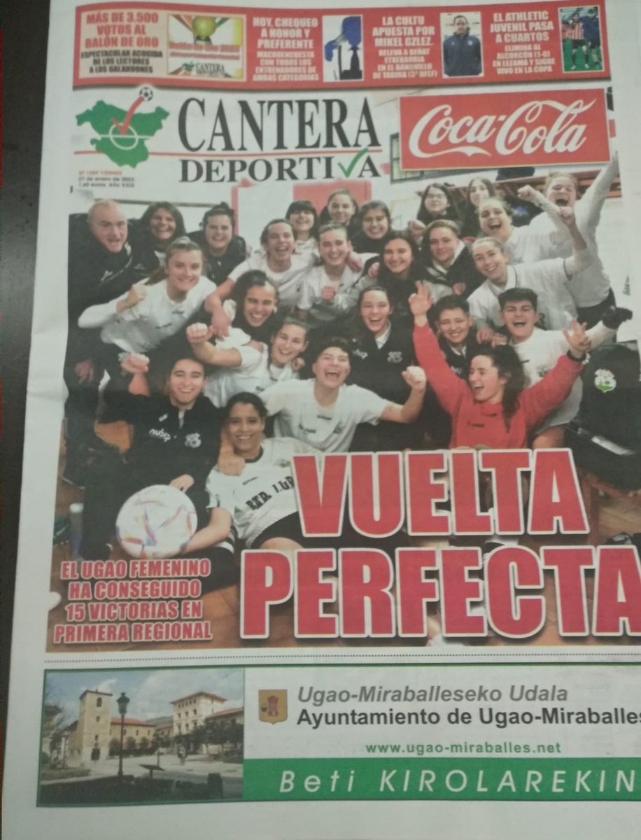 UgaoCd's tweet photo. Eskerrik asko @CanteraDeportiv!!! Denok erostera, gaurkoa gordetzeko 😀 AUPA NESKAK 🤍🖤 https://t.co/BkcIwLrkpV