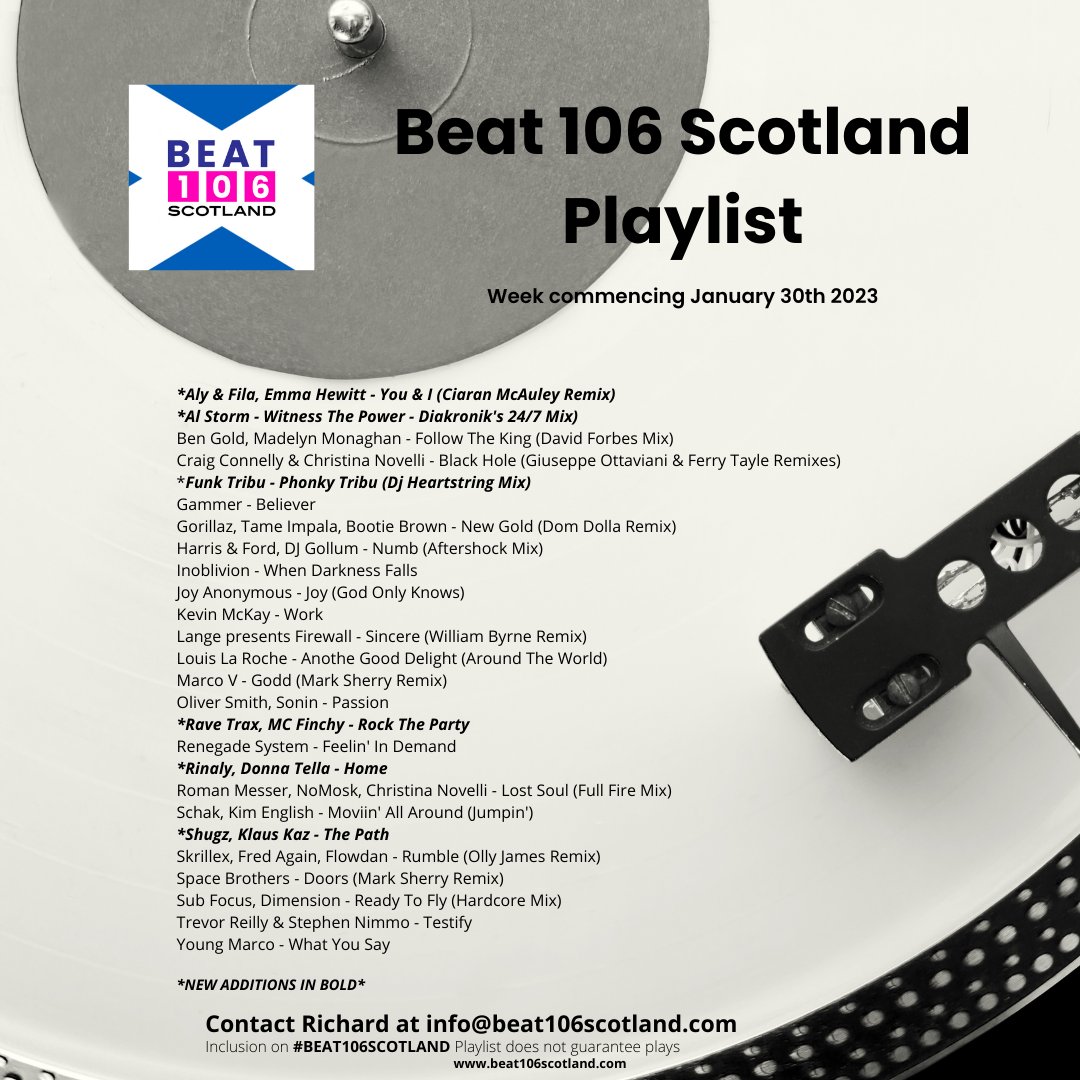 beat106scotland's tweet photo. @FsoeRecordings @247hardcore #SpeedmasterRecords #GrooveAttack @tricklabel @AVARecordings @KTRAofficial https://t.co/jBTVqvmjfP