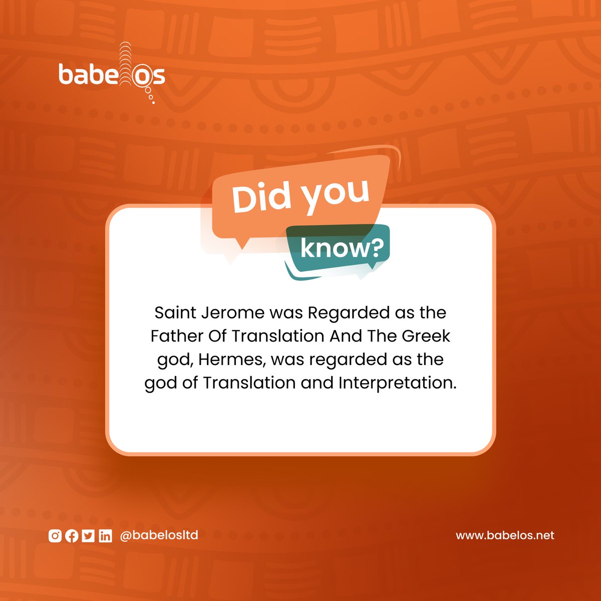 Babelos's tweet photo. You probably didn’t know these fun facts about the history of translation and localization.
Did you find this helpful? Leave your comments below!👇
#Babelos #BabelosLtd #languagesoftwareprovider #languagetranslation #Africanlanguages #Africanlanguagetranslator #Linguists https://t.co/zxmGzn9Tyg