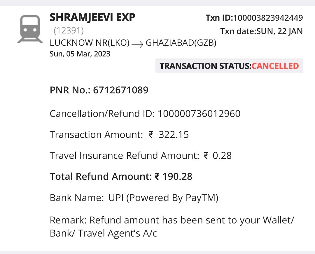 BrahminRai's tweet photo. श्रीमान रेलवे प्रशासन मैंने 22 जनवरी को टिकट Cancel किया था लेकिन अभी तक पैसे रिफंड नहीं आए कृपया मदद करें 
@RailMinIndia @IRCTCofficial @RailwaySeva https://t.co/3P9m3ZEEjx