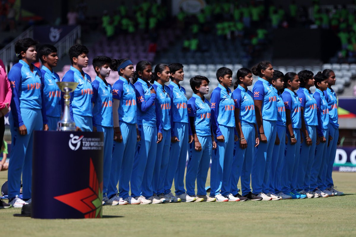 Congratulations Team India  for winning in the semi's vs NZ
#under19worldcup #WomenInBlue #indianwomencricketteam